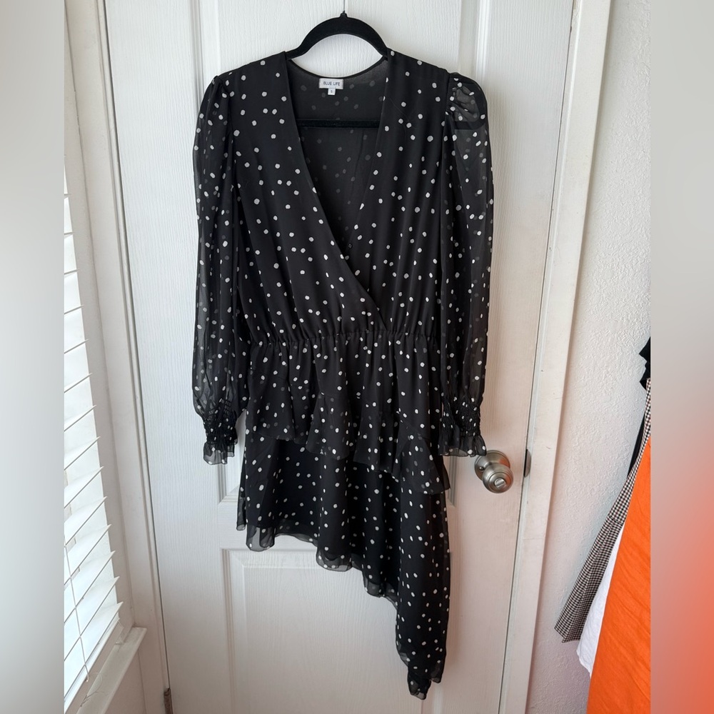 Planet Blue Polka Dot Dress